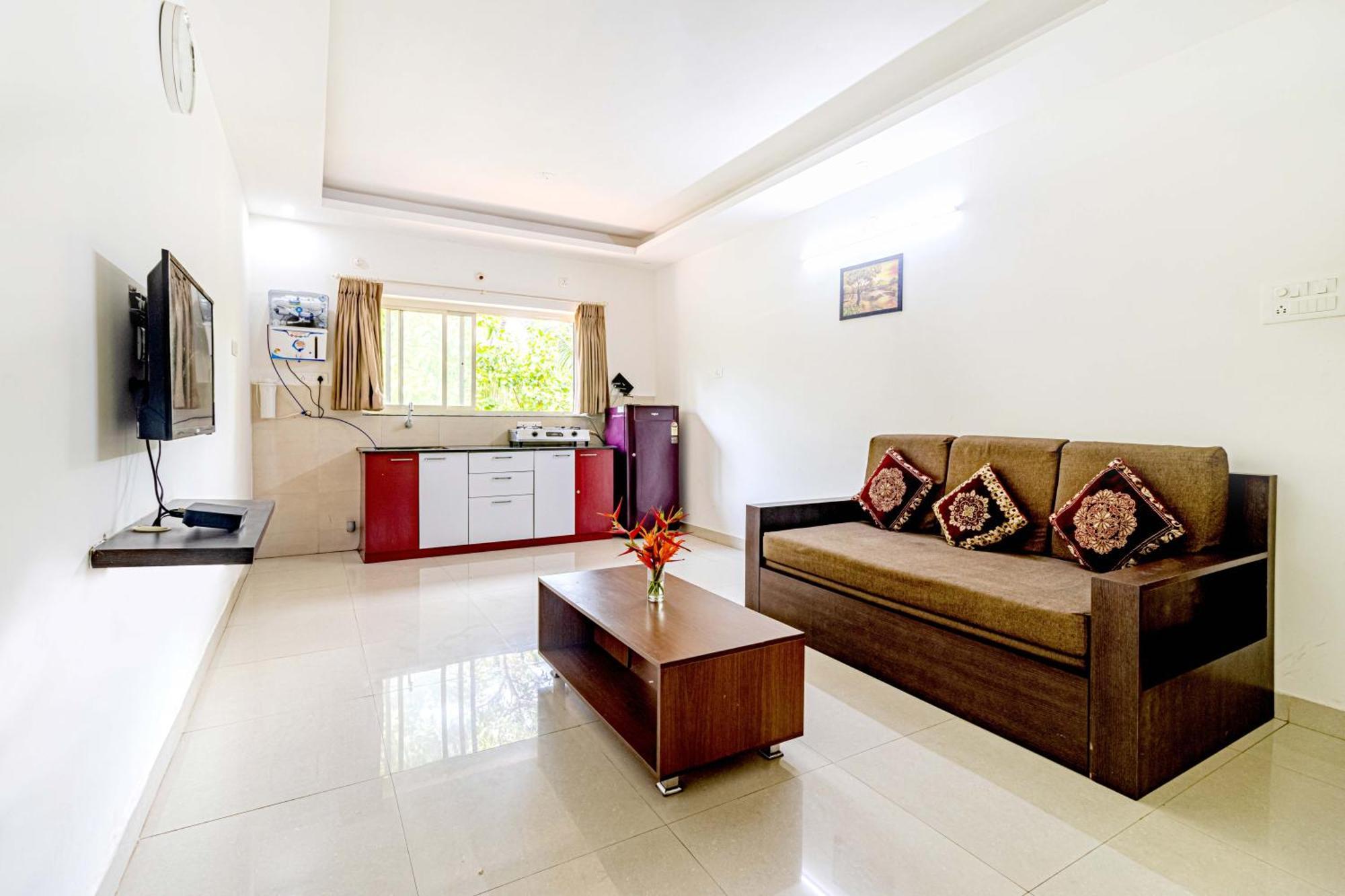 4Bhk Sparkling Apartment Near Beach Pool & Bar 2Bhkx2 바가토르 객실 사진