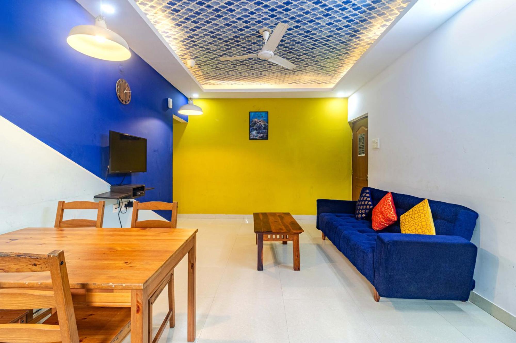 4Bhk Sparkling Apartment Near Beach Pool & Bar 2Bhkx2 바가토르 객실 사진