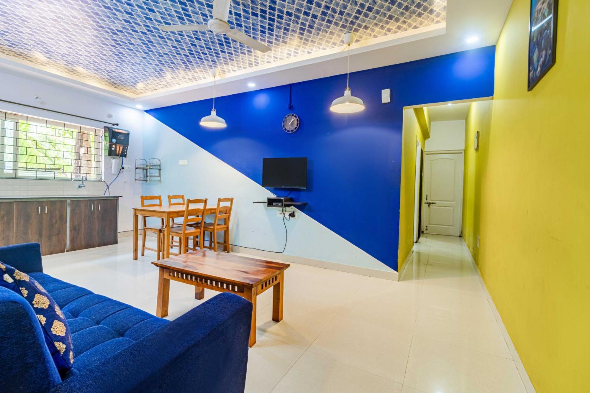 4Bhk Sparkling Apartment Near Beach Pool & Bar 2Bhkx2 바가토르 객실 사진