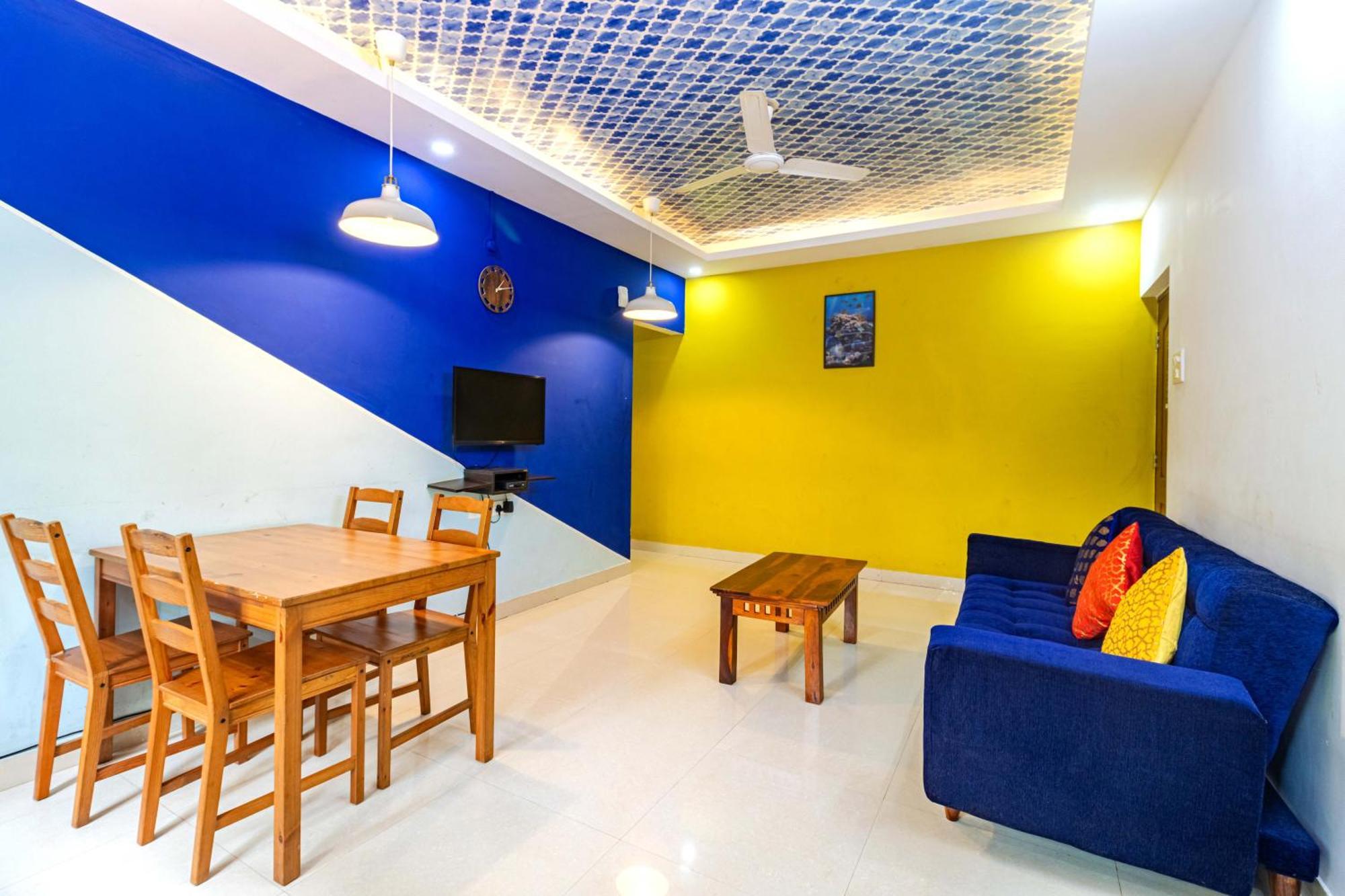 4Bhk Sparkling Apartment Near Beach Pool & Bar 2Bhkx2 바가토르 객실 사진
