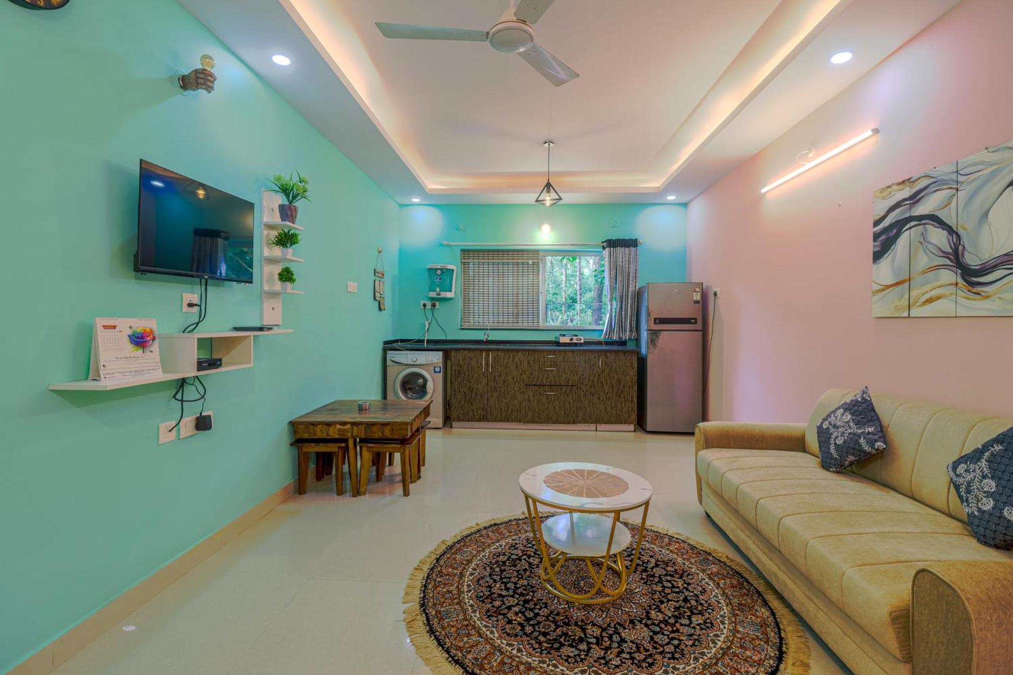 4Bhk Sparkling Apartment Near Beach Pool & Bar 2Bhkx2 바가토르 객실 사진